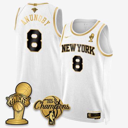NYK 2026 NBA Champions Gold Edition Vapor Jersey - Stitched n3