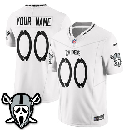 Las Vegas Raiders x Ghost Face Edition Vapor Custom Jersey - Stitched