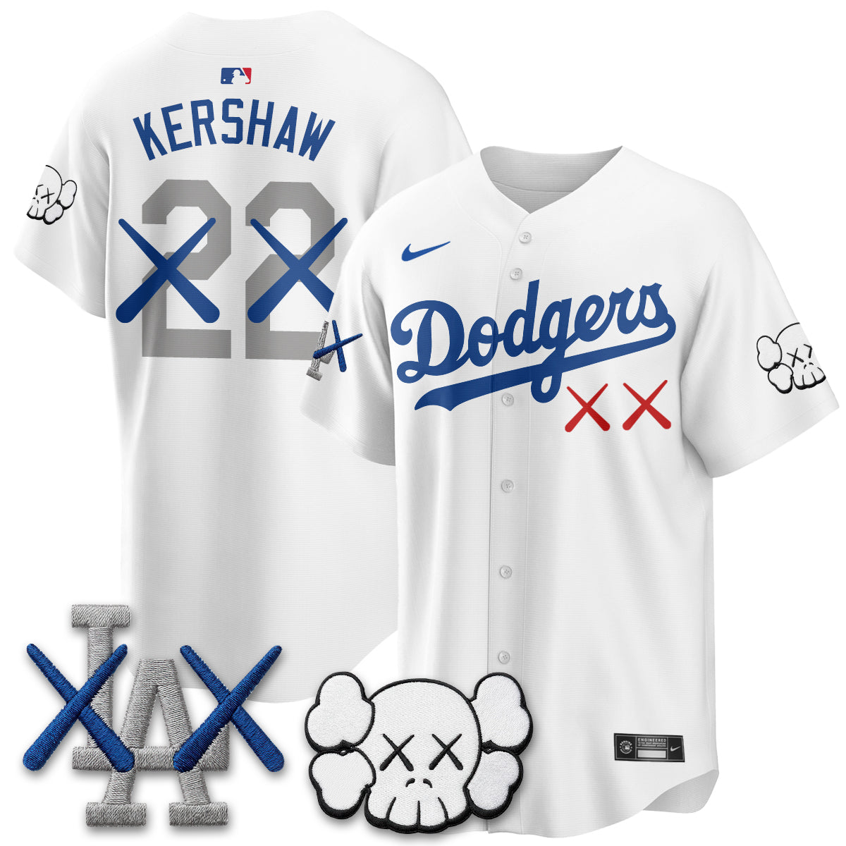 Los Angeles Dodgers x KAWS Edition Vapor Jersey - Stitched