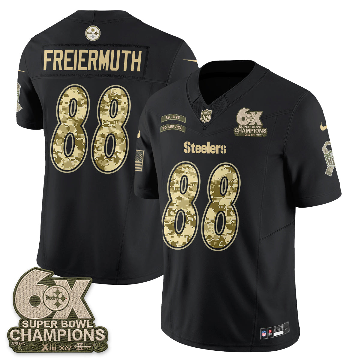 Pittsburgh Steelers 2026 Salute to Service Edition Vapor Jersey V3- Stitched