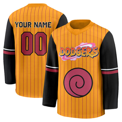 Los Angeles Dodgers Naruto Edition Vapor Custom Hockey Jersey - Stitched