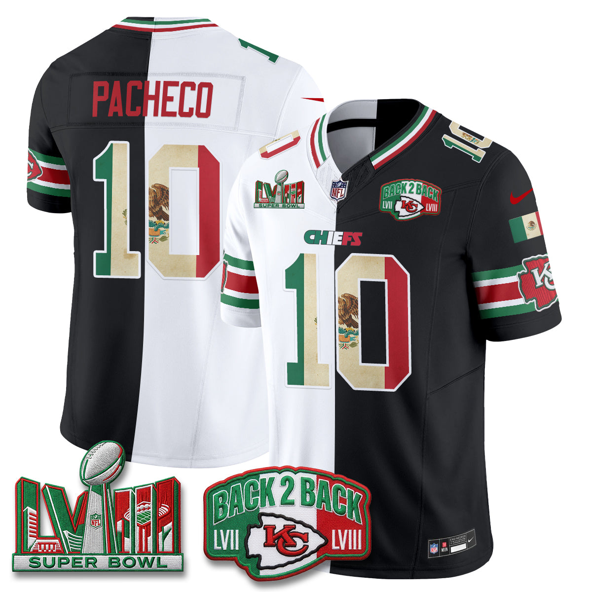 KC Mexico Split Edition Vapor Jersey - Stitched