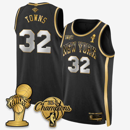 NYK 2026 NBA Champions Gold Edition Vapor Jersey - Stitched n3