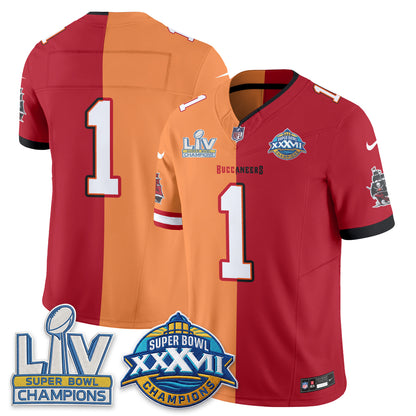 Tampa Bay Buccaneers S.Bowl Split Edition Vapor Jersey - Stitched