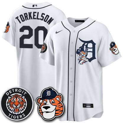 Detroit Tigers Paws Edition Vapor Limited Jersey - Stitched