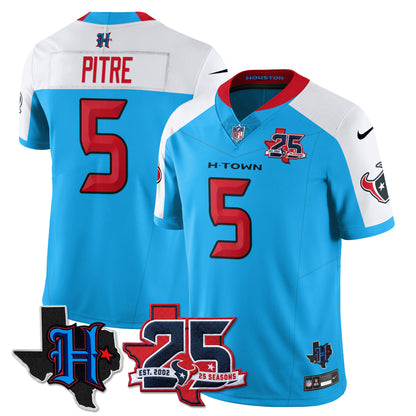 HOU 25th Seasons in 2026 Basic Vapor Limited Jersey - All Stitched