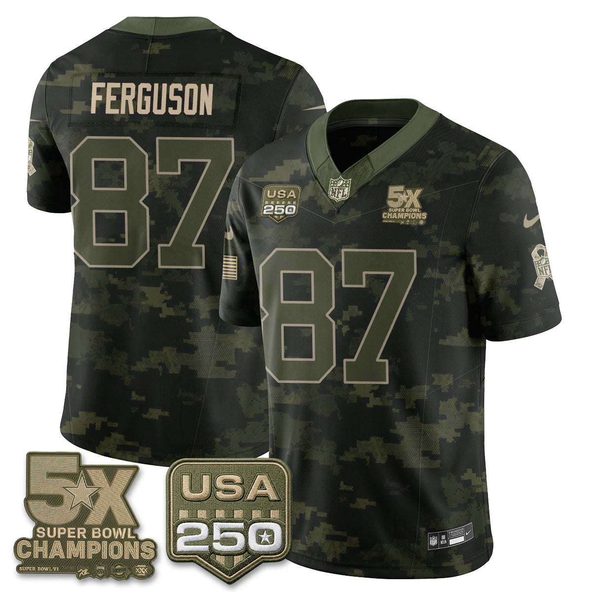 Dallas Cowboys 2026 Salute to Service Edition Vapor Jersey V2- Stitched