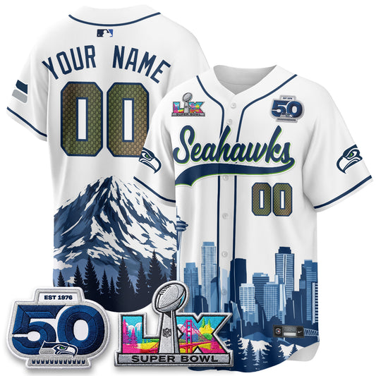SEA City Edition Vapor Baseball Custom Jersey -  Stitched
