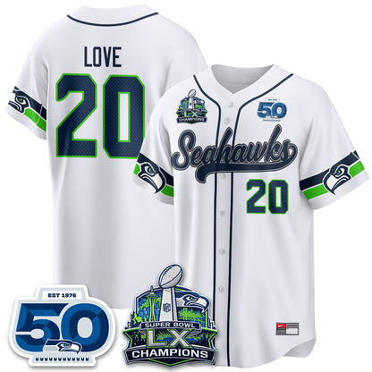 SEA SB LX Champs Vapor Baseball Jersey - Stitch
