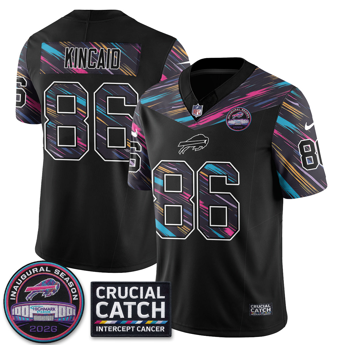 BUF Intercept Cancer 2026 Edition Jersey - Stitched