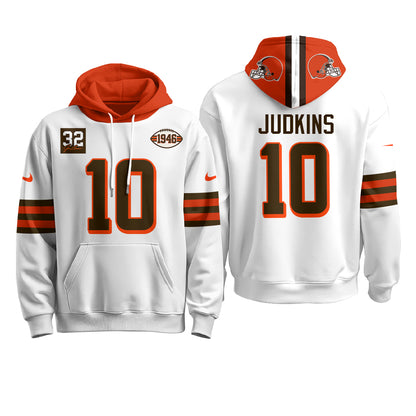 Cleveland Browns 1946 Anniversary Patch Hoodie - Stitched