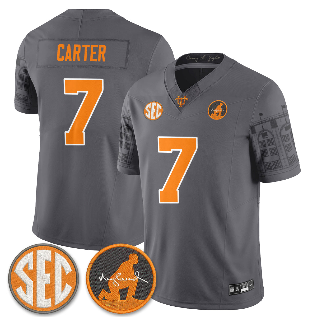 Tennessee Volunteers Built from Legacy Jersey - Stitched
