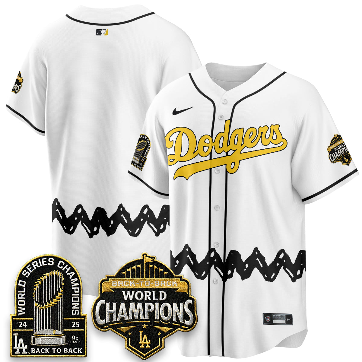 Los Angeles Dodgers x P-nuts Style Vapor Jersey - Stitched