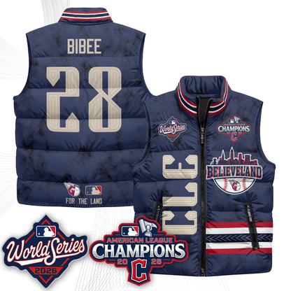 CLE 2026 AL Champions Puffer Vest - Printed