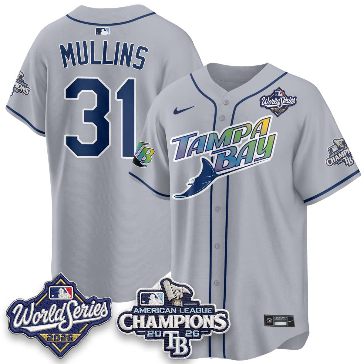 TB 2026 AL Champions Vapor Jersey - Stitched