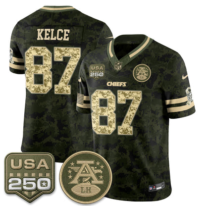 Kansas City Chiefs 2026 Salute to Service Vapor Jersey - Stitched