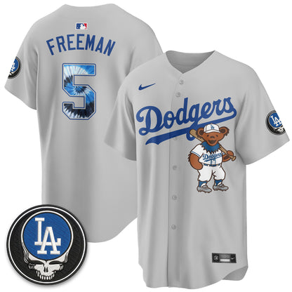 Los Angeles Dodgers x Grateful Dead Edition Vapor Jersey - Stitched