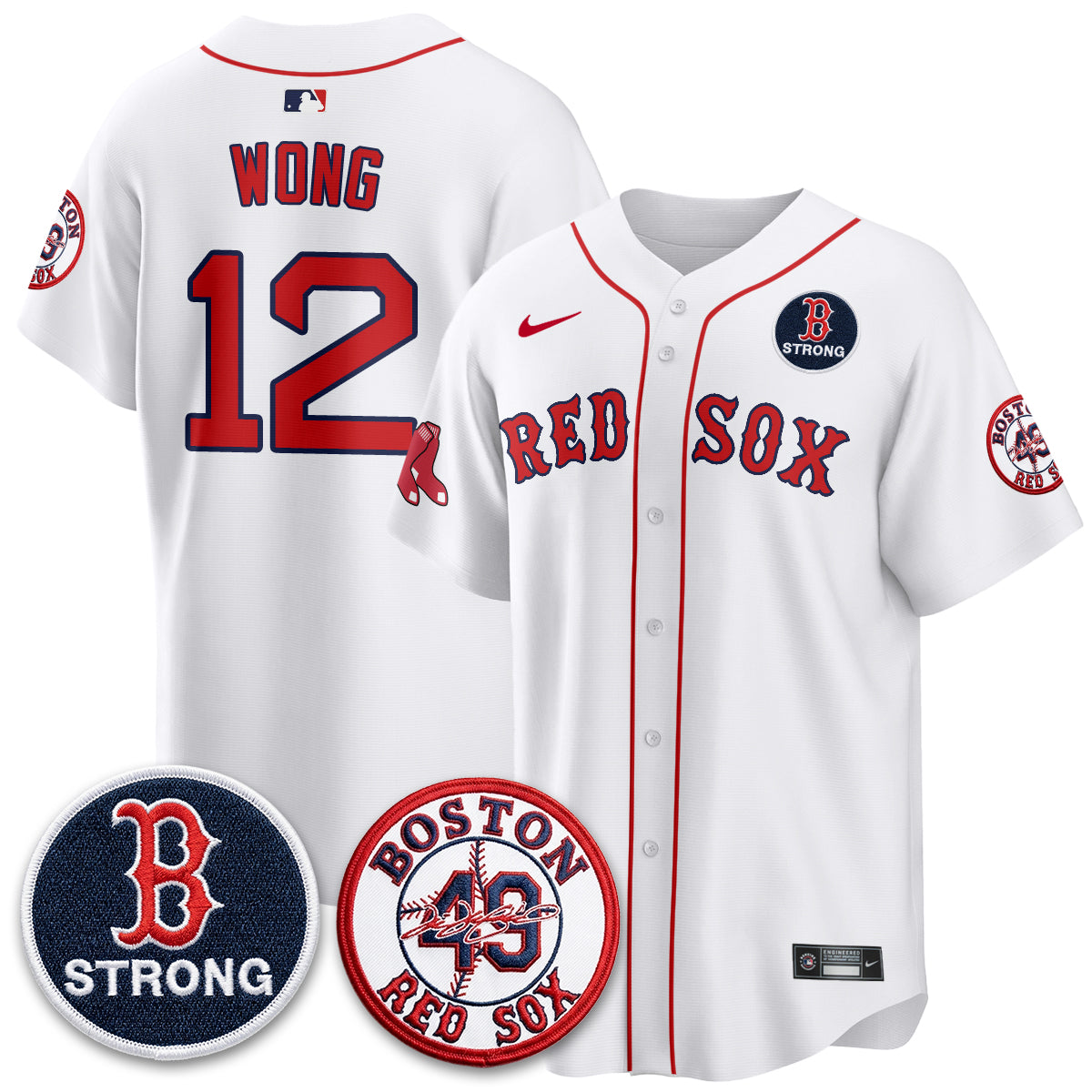 BOS Tim Wakefield Memorial Patch Vaper Premier Limited Jersey - All Stitched V2