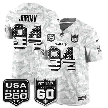 New Orleans Saints 2026 Salute to Service Vapor Jersey - Stitched