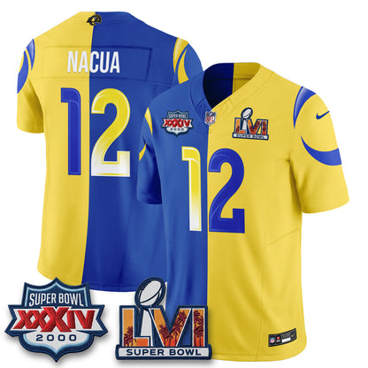 LAR Rivalries Split Vapor Jersey - Stitched