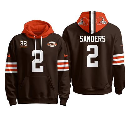 CLE 1946 Anniversary Patch Fleece Hoodie - Printed