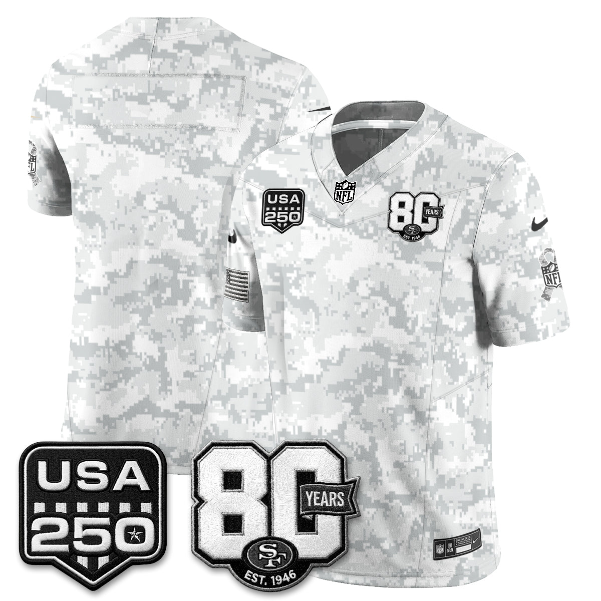 SF 2026 Salute to Service Edition Vapor Jersey - Stitched