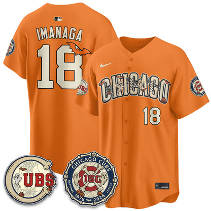 Chicago Cubs Halloween 2026 Vapor Limited Jersey - Stitched