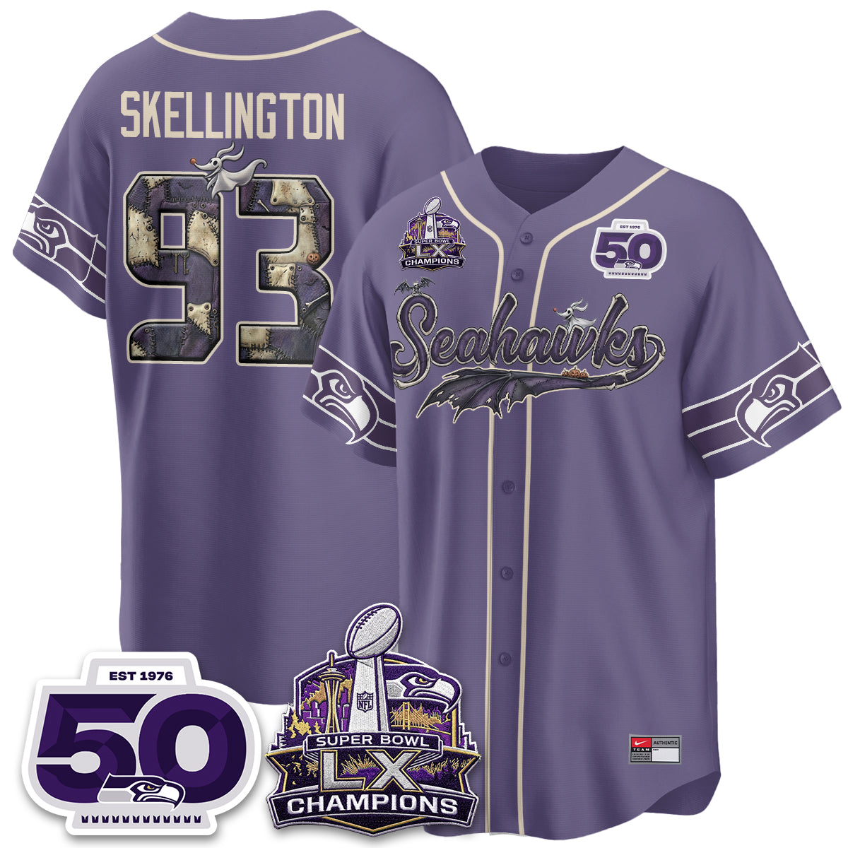 SEA 2026 Nightmare Edition Vapor Baseball Jersey - Stitched
