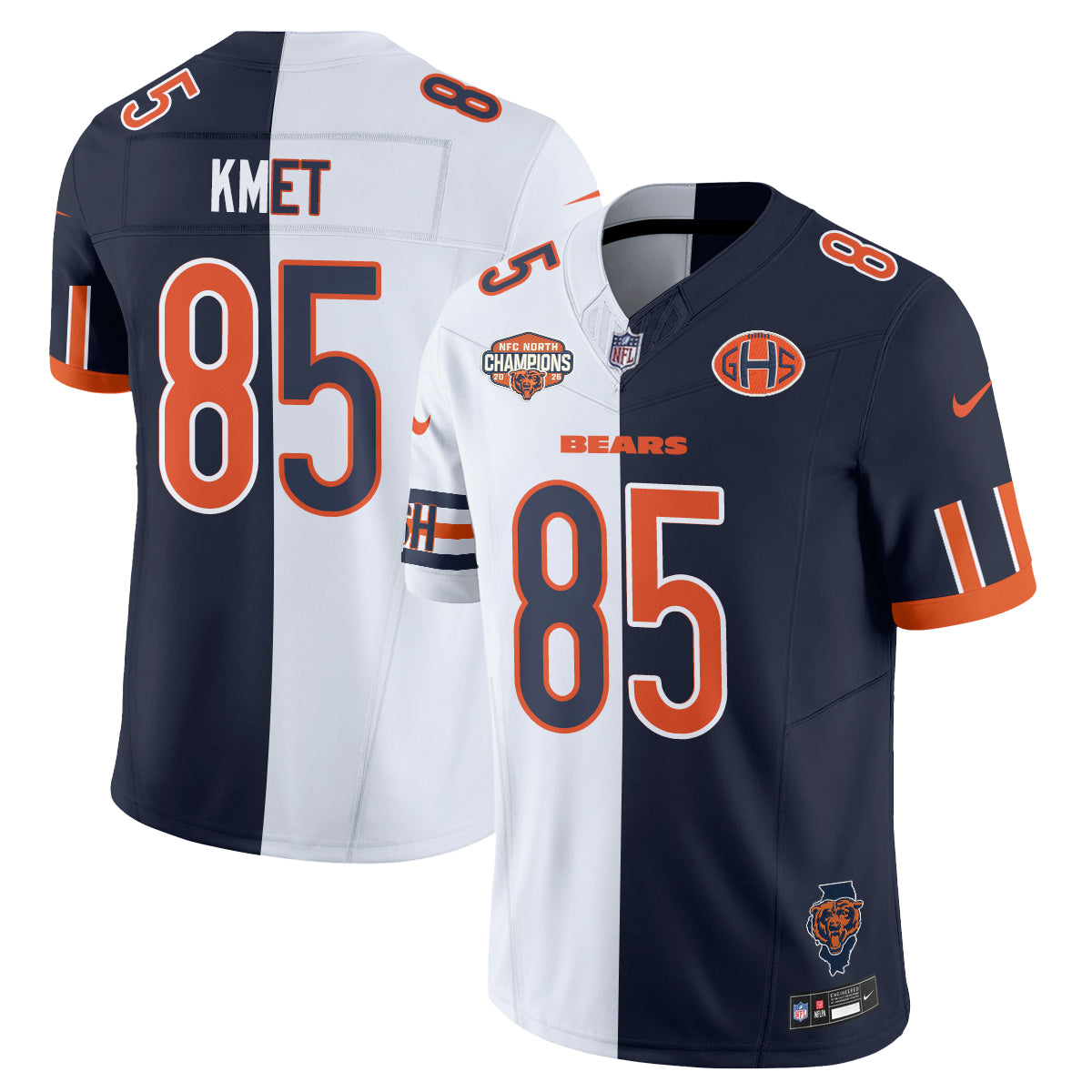 Chicago Bears 2026 Split Edition Vapor Jersey - Stitched