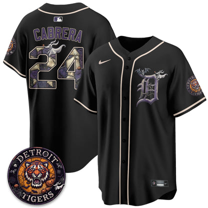 Detroit Tigers Nightmare Edition Vapor Limited Jersey - Stitched