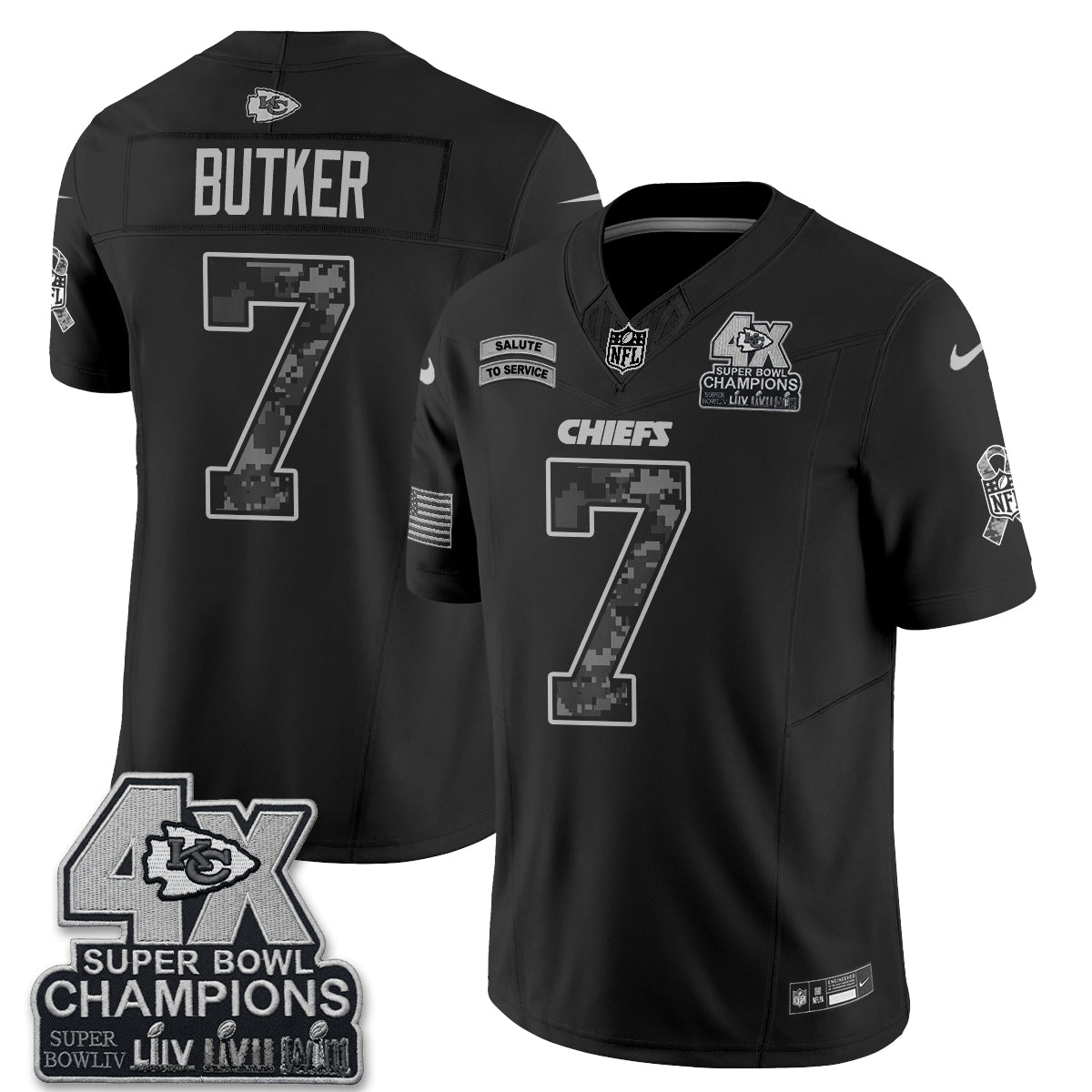 KC 2026 Salute to Service Vapor Jersey V2- Stitched