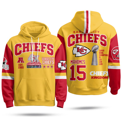KC 4X Champs Gold Edition Fleece Hoodie - Printed