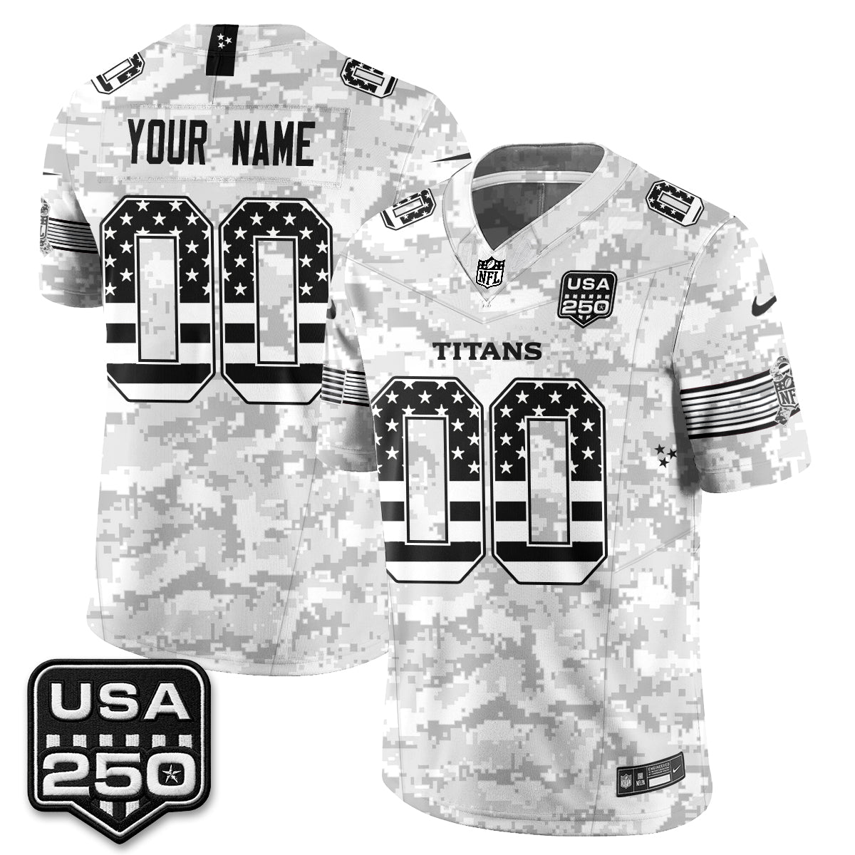 TEN 2026 Salute to Service Edition Vapor Custom  Jersey - Stitched