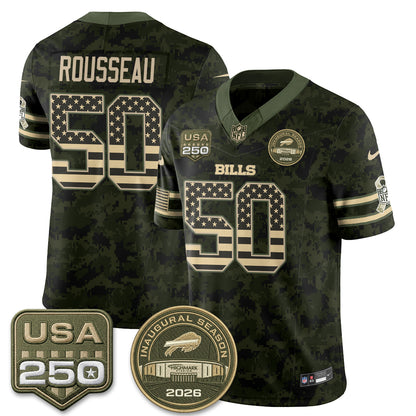 Buffalo Bills 2026 Salute to Service Edition Vapor Jersey - Stitched