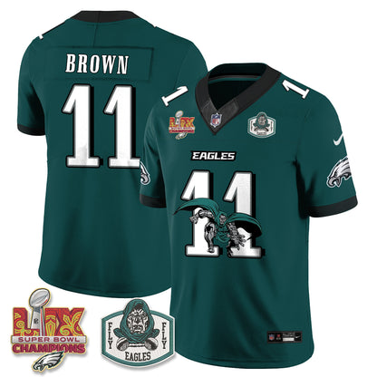 Philadelphia Eagles x Green Cape Villain Edition Vapor Jersey - Stitched