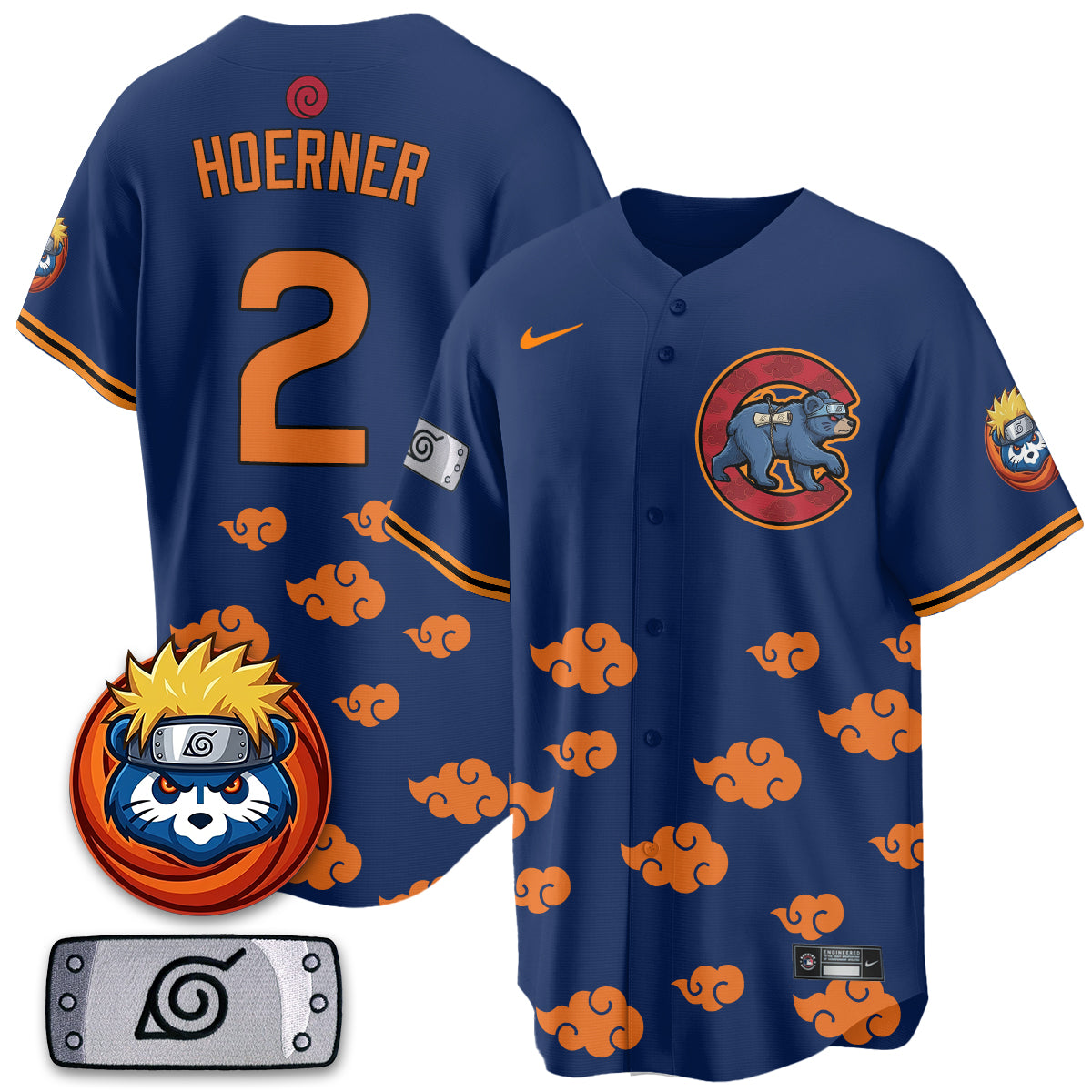 Chicago Cubs Naruto Akatsuki Vapor Limited Jersey V2- Stitched