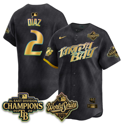 TB 2026 AL Champions Gold Edition Vapor Jersey - Stitched
