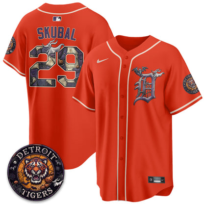 Detroit Tigers Nightmare Edition Vapor Limited Jersey - Stitched