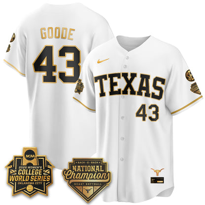 TEX Softball 2026 World Series (WCWS) Vapor Premier Limited Jersey - B2B Champs - Stitched