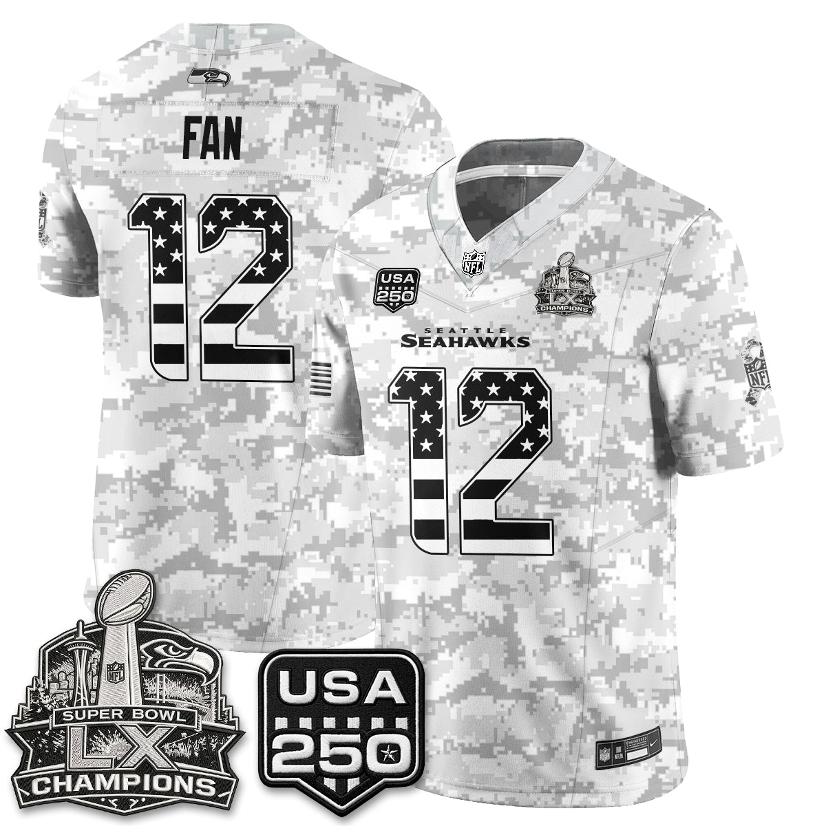 SEA 2026 Salute to Service Edition Vapor Jersey - Stitched n5