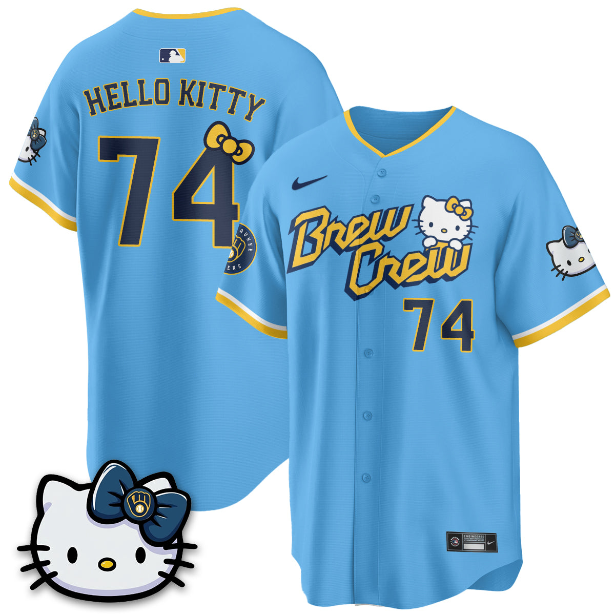 Milwaukee Brewers x Meow KT Vapor Jersey - Stitched N1
