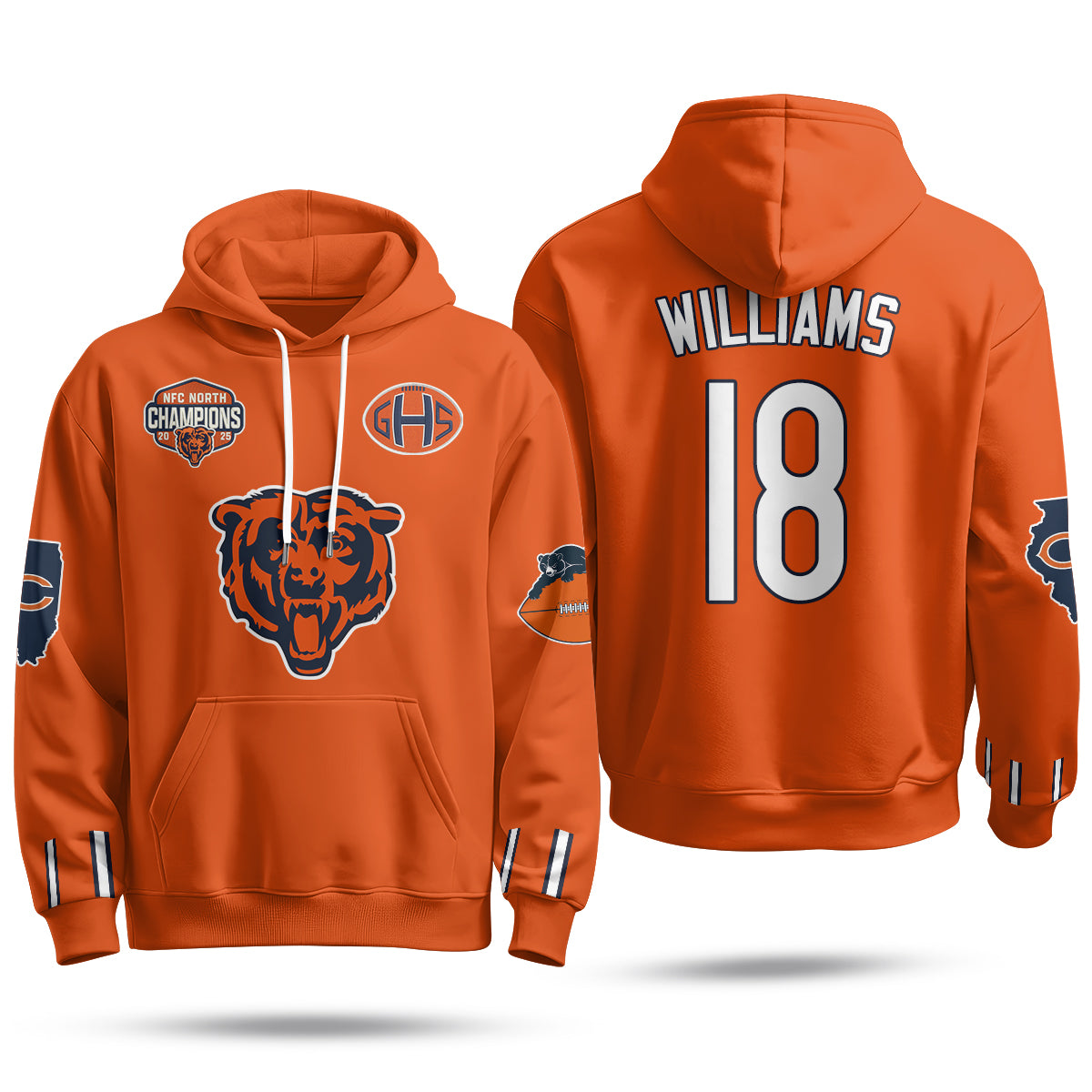 Chicago Bears 2026 Rivalries Hoodie - Stitched