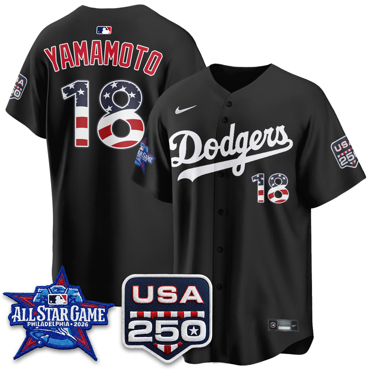 Los Angeles Dodgers 2026 All Star Edition Vapor Jersey- Stitched