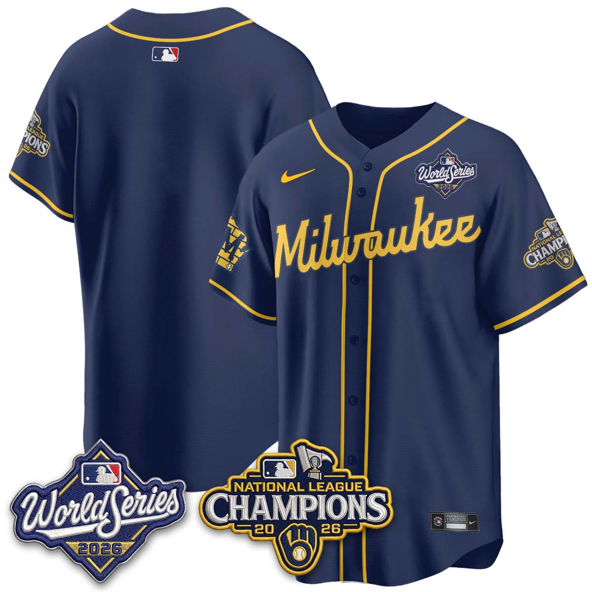 MIL 2026 NL Champions Vapor Jersey - Stitched n1