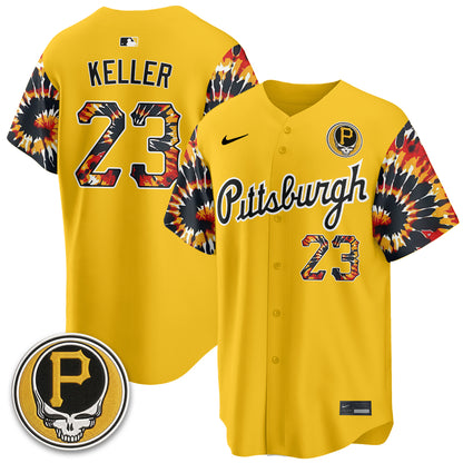 Pittsburgh Pirates x Grateful Dead Vapor Limited Jersey - Stitched