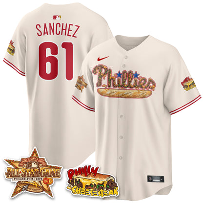 Philadelphia Phillies Cheesesteak Edition Vapor Limited Jersey - Stitched