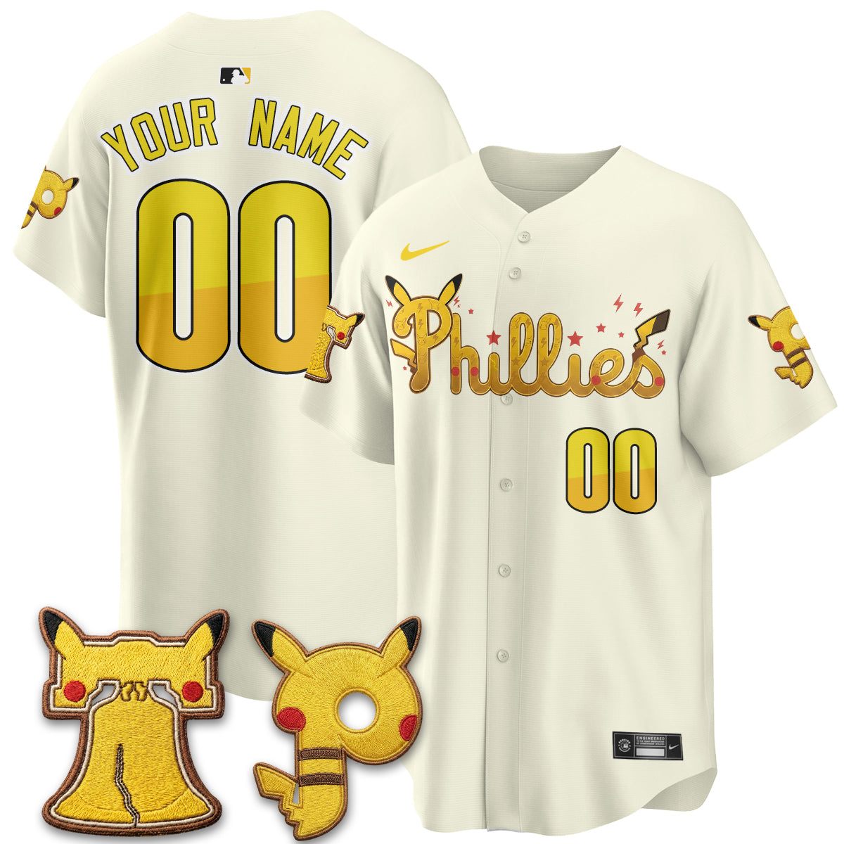 Philadelphia Phillies x PKM Edition Vapor Limited Custom Jersey - Printed