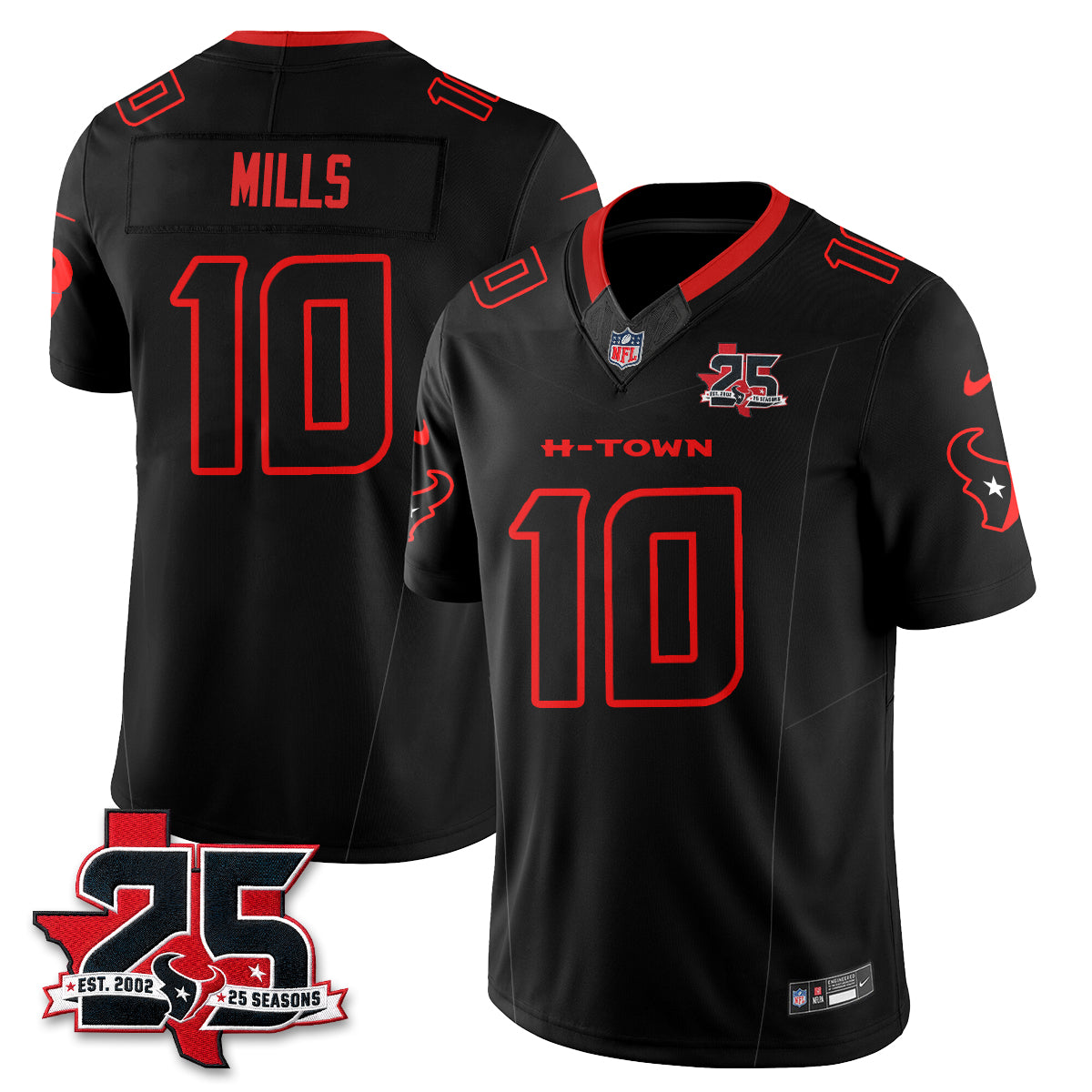 Houston Texans Fan Gear Edition Vapor Jersey (2) - Stitched