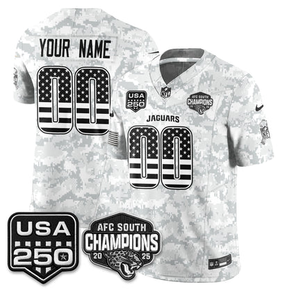 Jacksonville Jaguars 2026 Salute to Service Vapor Custom Jersey - Stitched