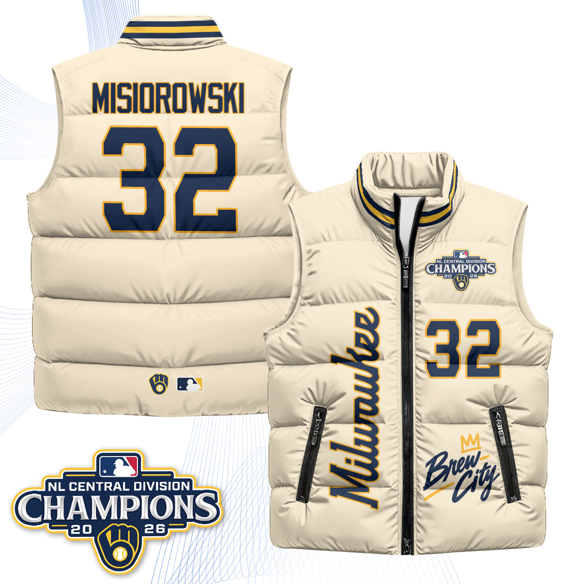 MIL "Brew City" Puffer Vest V2 - Printed